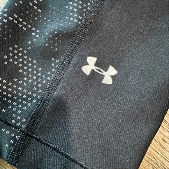 Under Armour Heat Gear Compression Crop Leggings Size Medium Black - Picture 8 of 8